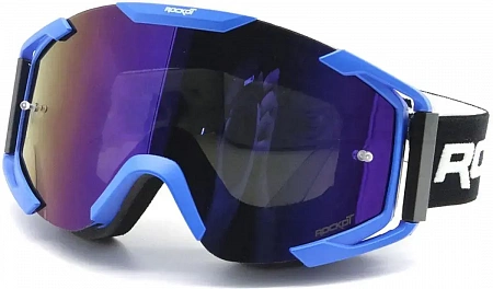 Кроссовые очки ROCKOT RM-378 (синий/синяя, REVO Light, Anti-Scratch) Кроссовые очки ROCKOT RM-378 (синий/синяя, REVO Light, Anti-Scratch)