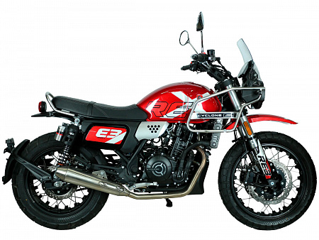Мотоцикл Cyclone (Циклон) RE3 Scrambler (SR400-A) 2024 красный Мотоцикл Cyclone (Циклон) RE3 Scrambler (SR400-A) 2024 красный